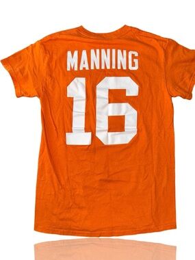 Texas Longhorns #16 Manning Graphic T-Shirt Women’s Small Burnt Orange